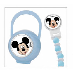 Set Pinza Bolas Portachupetes Mickey Mouse