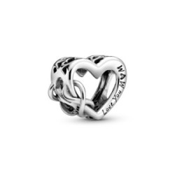 Pandora Charm Corazón Infinito Te Quiero Mamá