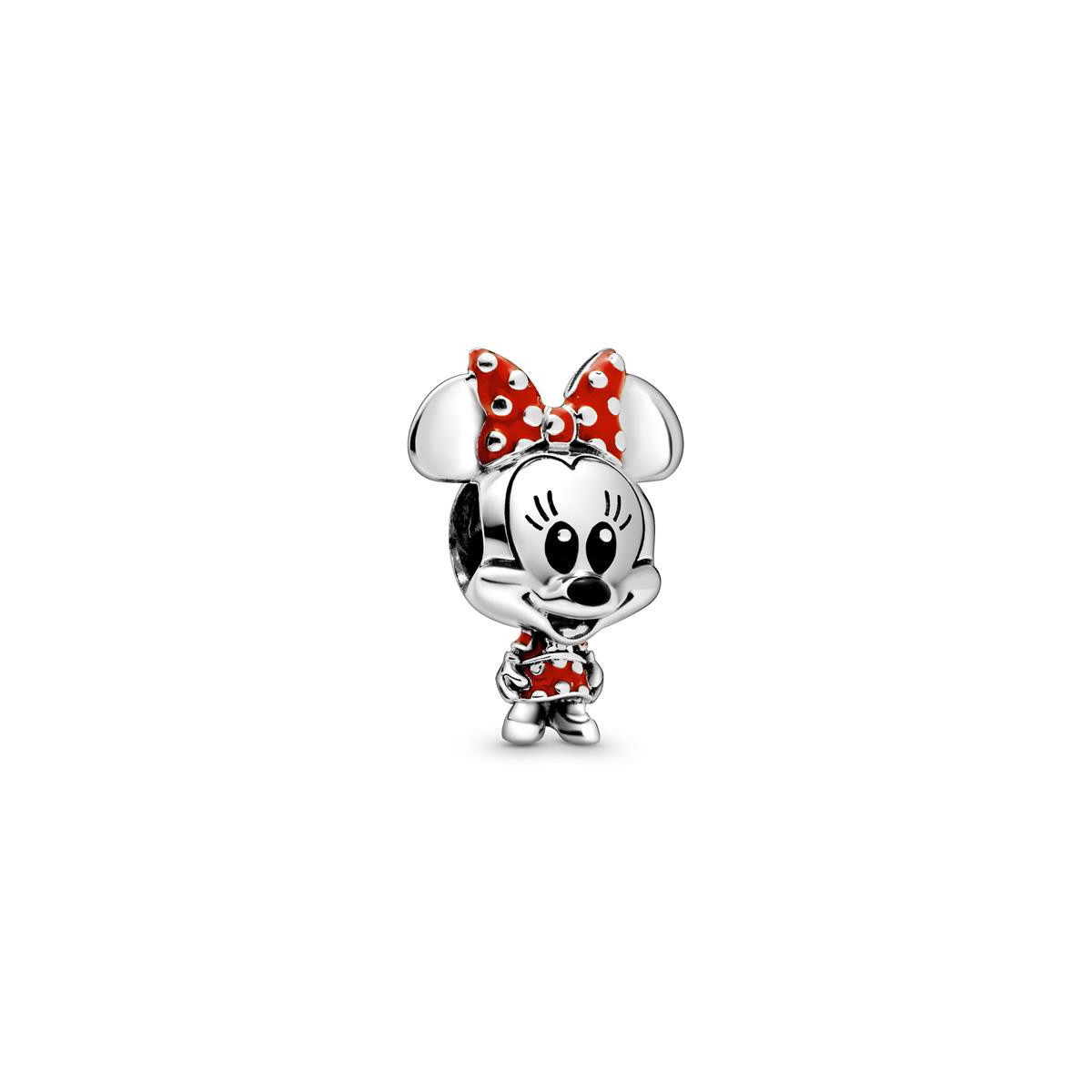 Pandora Charm Minnie Mouse con Vestido y Lazo de Lunares de Disney
