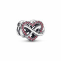 Pandora Charm Corazón Rojo Familia Infinito