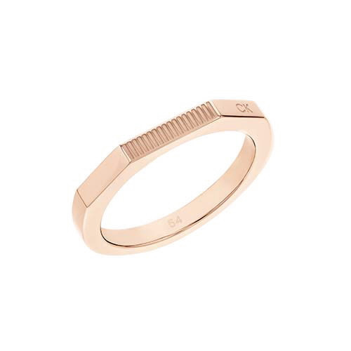 Calvin Klein Anillo Rosé Logo Personalizable