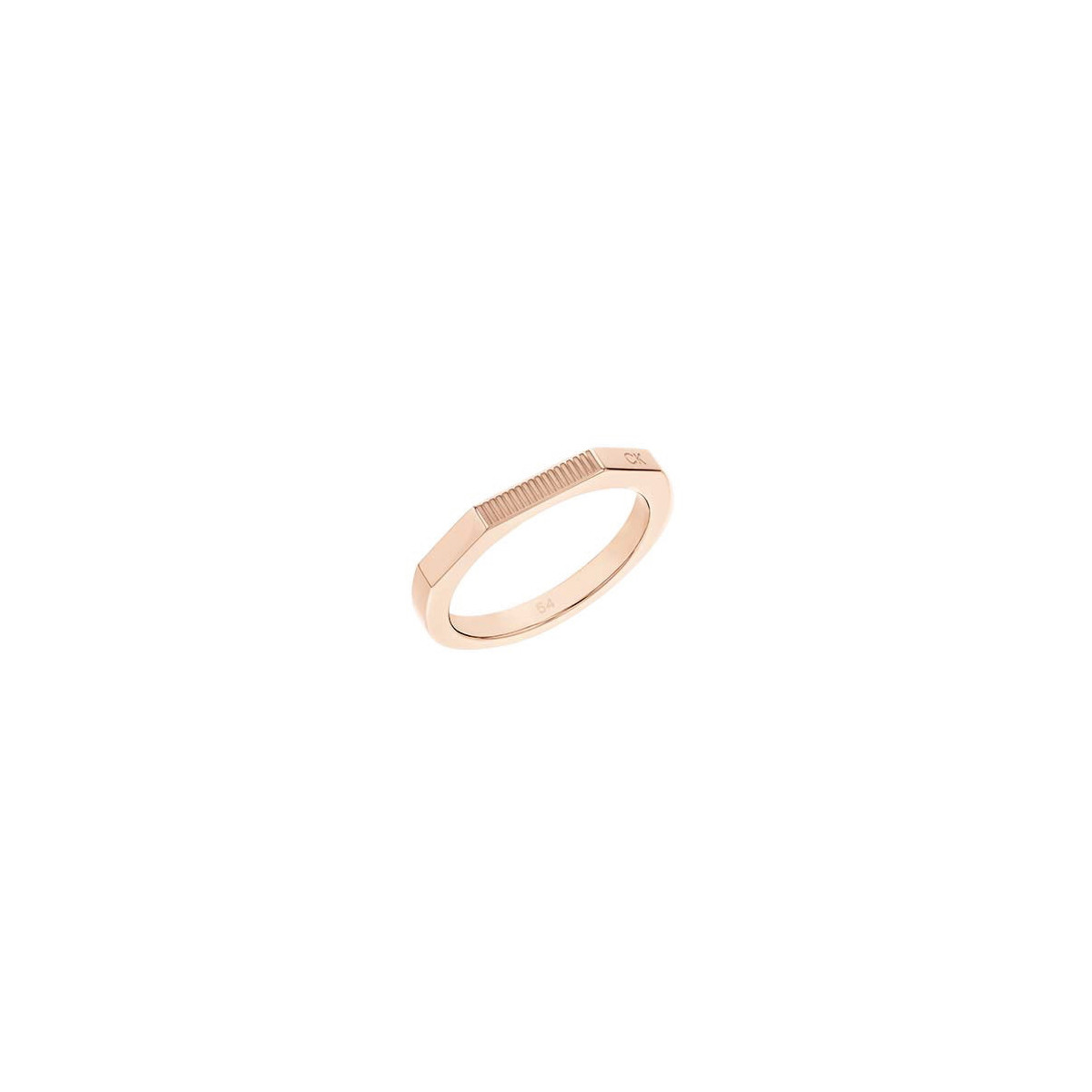 Calvin Klein Anillo Rosé Logo Personalizable