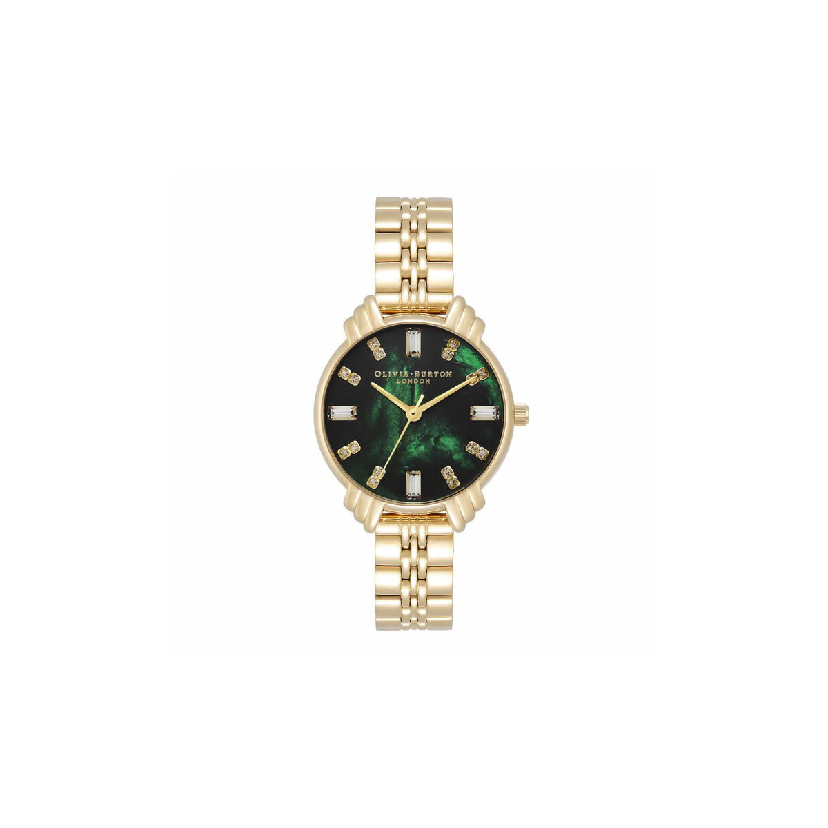 Olivia Burton Art Deco IP 30mm Esfera Verde