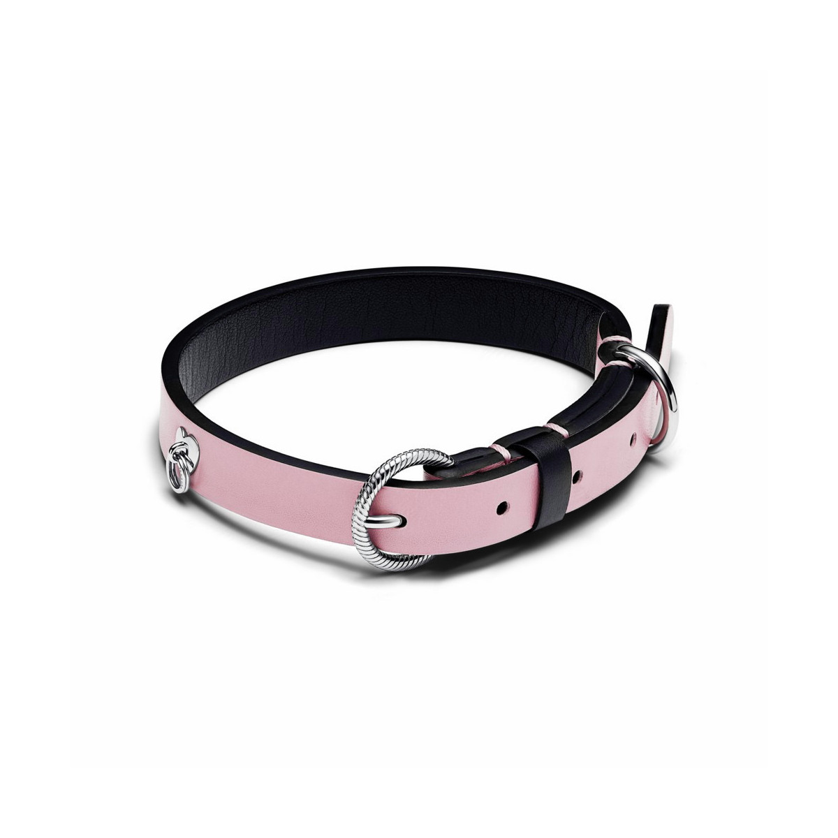 Pandora Collar para Mascotas Tejido Vegetal Rosa sin Cuero