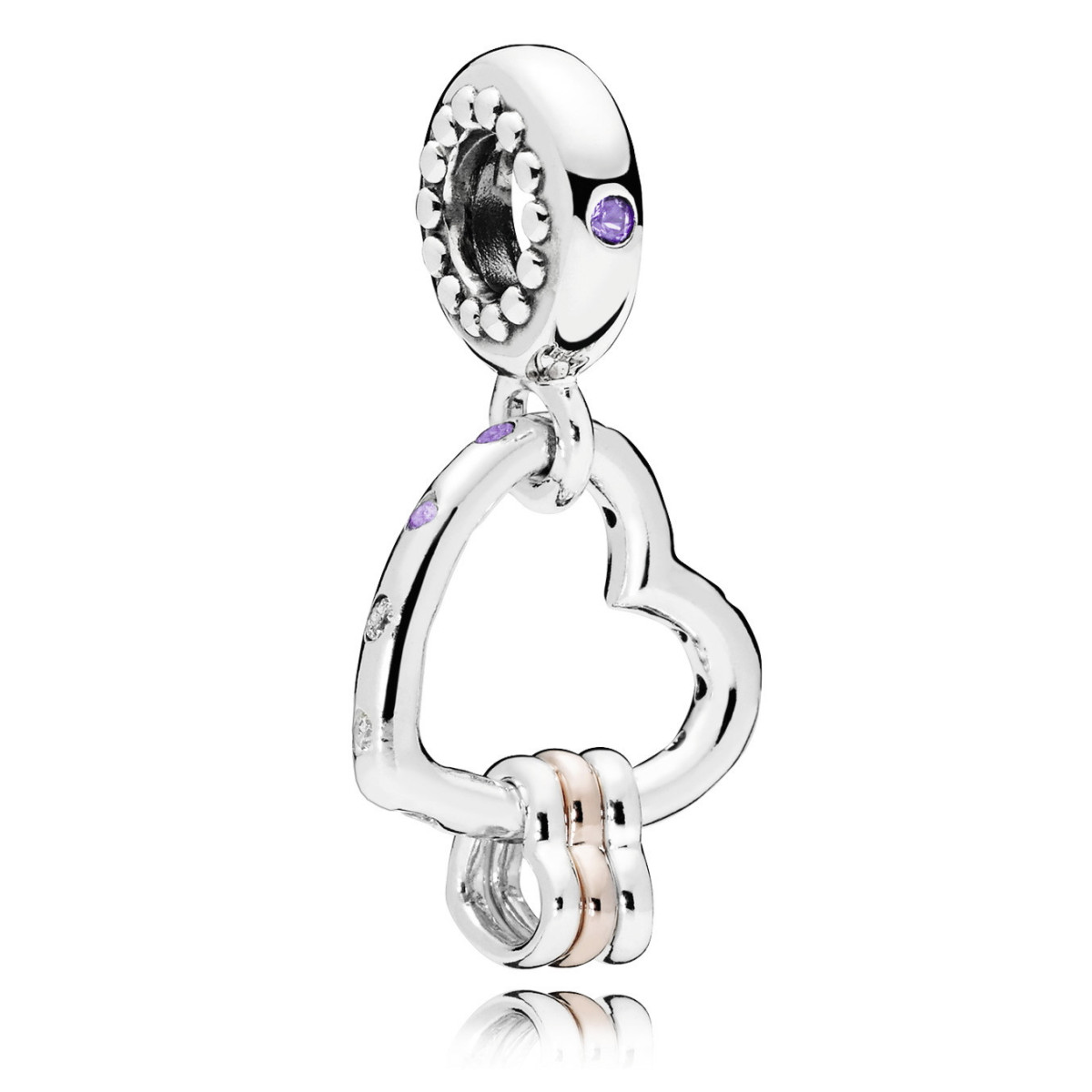 Pandora Charm Colgante Corazón Lleno de Corazones