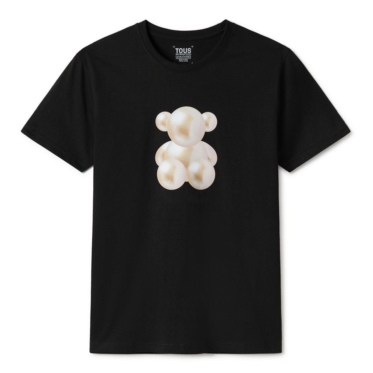 Camiseta Tous Bear Pearls Negro