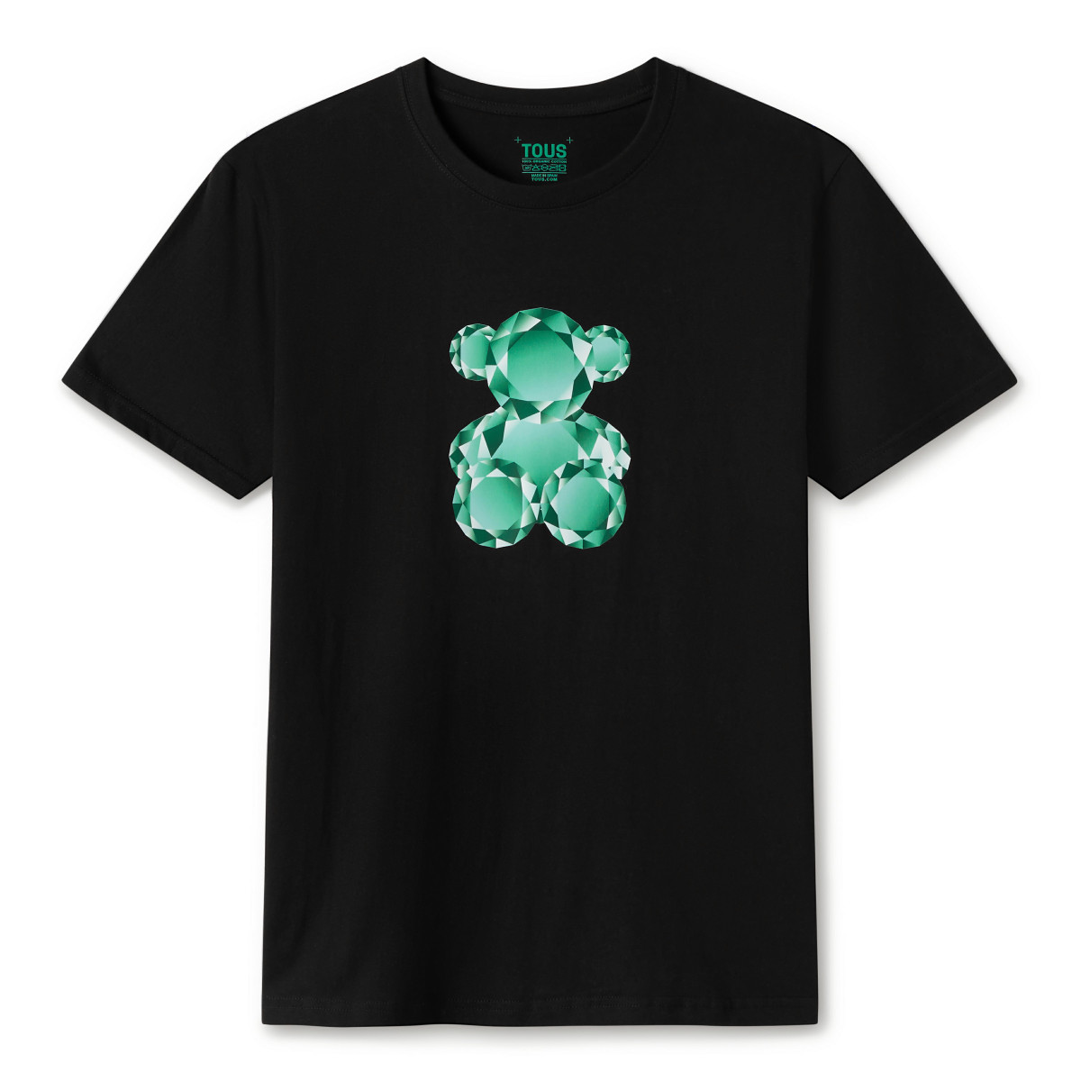 Camiseta Tous Bear Gemstone Negro Turquesa