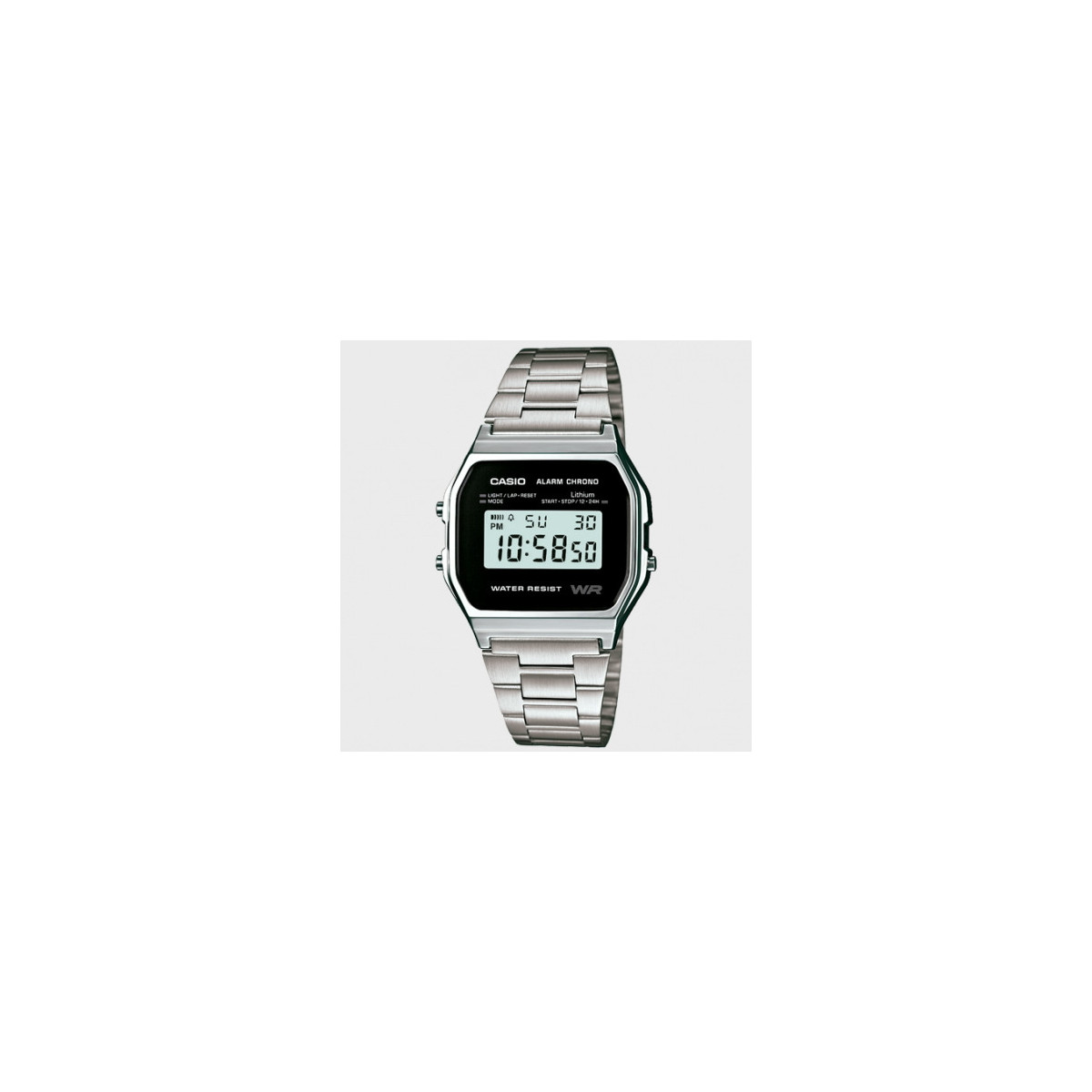 Casio Vintage en acero esfera Negra