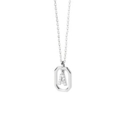 PdPaola Collar Mini Letra A Silver