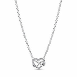 Pandora Collar Corazón Infinito Brillante