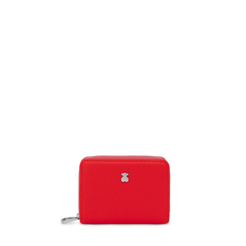 Tous Monedero Mediano New Dubai Safiano Tri -Rojo