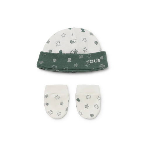 Conjunto TOUS Baby de gorro y manoplas