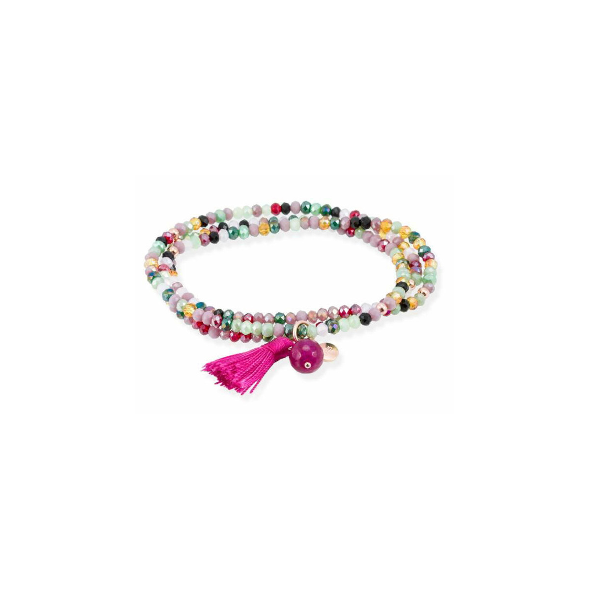 Pulsera ZEN Rosa en plata rosa