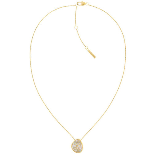 Collar de acero dorado y circonitas CALVIN KLEIN