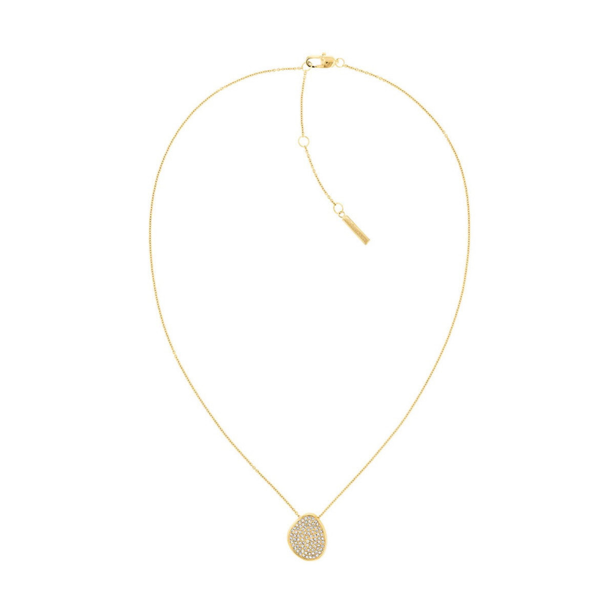 Collar de acero dorado y circonitas CALVIN KLEIN