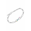 Pulsera Trendy infinito y circonitas multicolor
