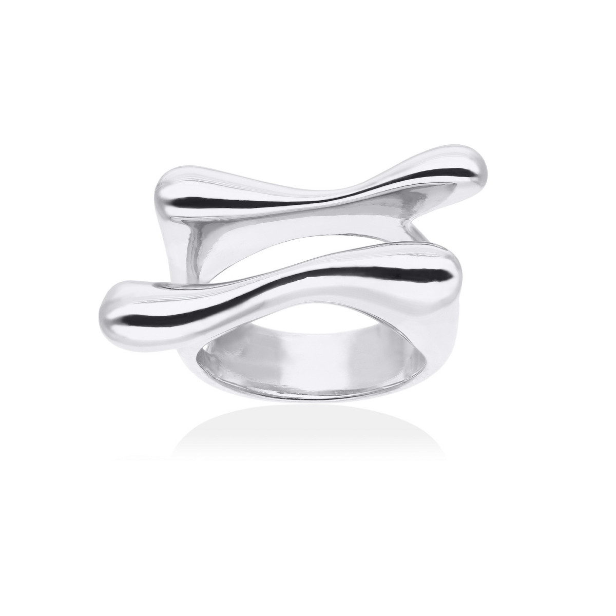 Anillo Flow doble en plata