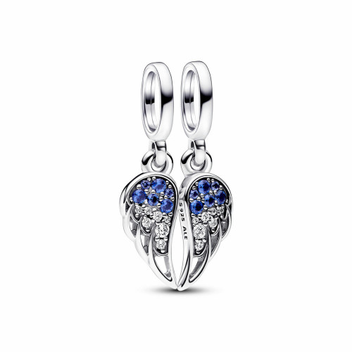 Charm Colgante Alas de Ángel Divisibles Brillantes