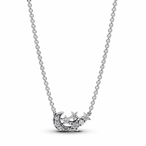 Collar Luna y Estrella Brillantes PANDORA
