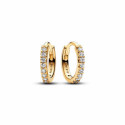 Pendientes de Aro Abrazo Brillante