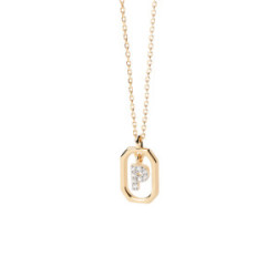 PdPaola Collar Mini Letter P Gold
