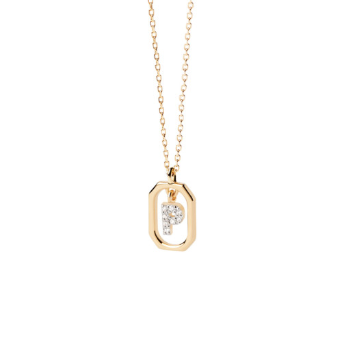 PdPaola Collar Mini Letter P Gold