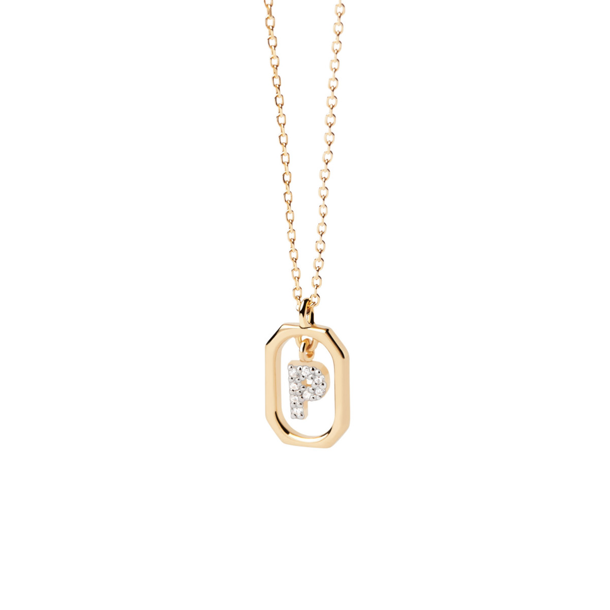 PdPaola Collar Mini Letter P Gold