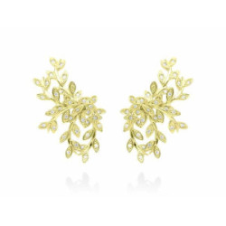 Pendientes Chantilly Maxi en plata dorada