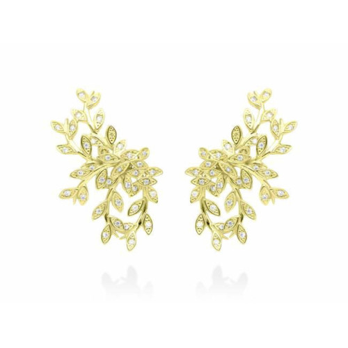 Pendientes Chantilly Maxi en plata dorada