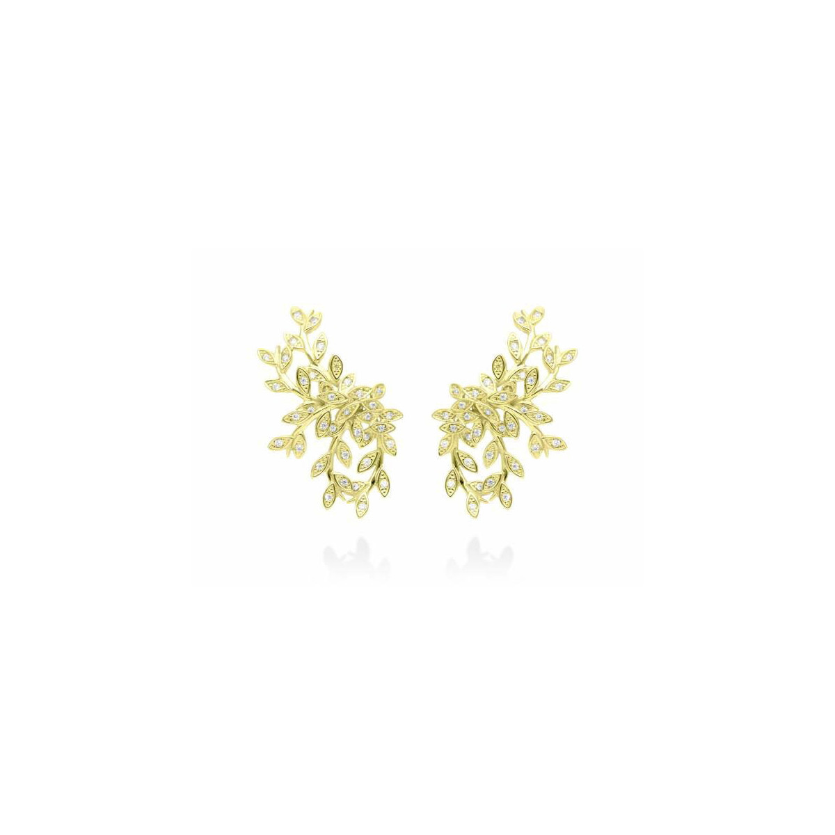 Pendientes Chantilly Maxi en plata dorada