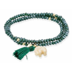 Marina Garcia Pulsera Zen Verde Oliva Elefante