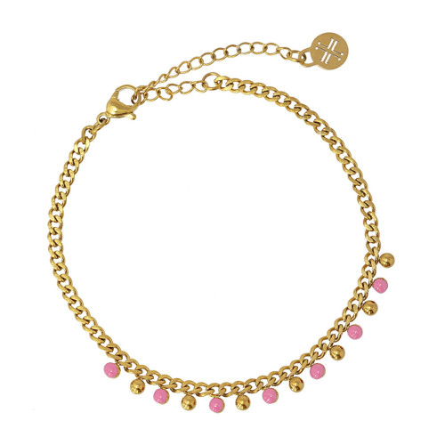 Anartxy Pulsera Mini Esfera Rosa