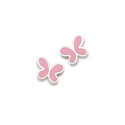 Agatha Ruiz de la Prada Pendientes Mariposa Esmalte Rosa
