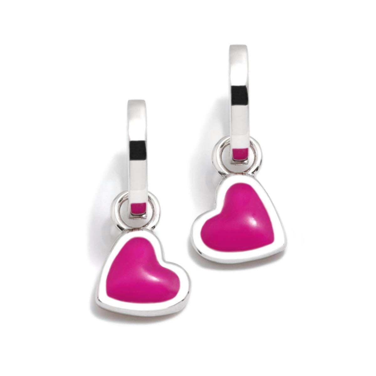 Agatha Ruiz de la Prada Aros Plata Corazón Rosa