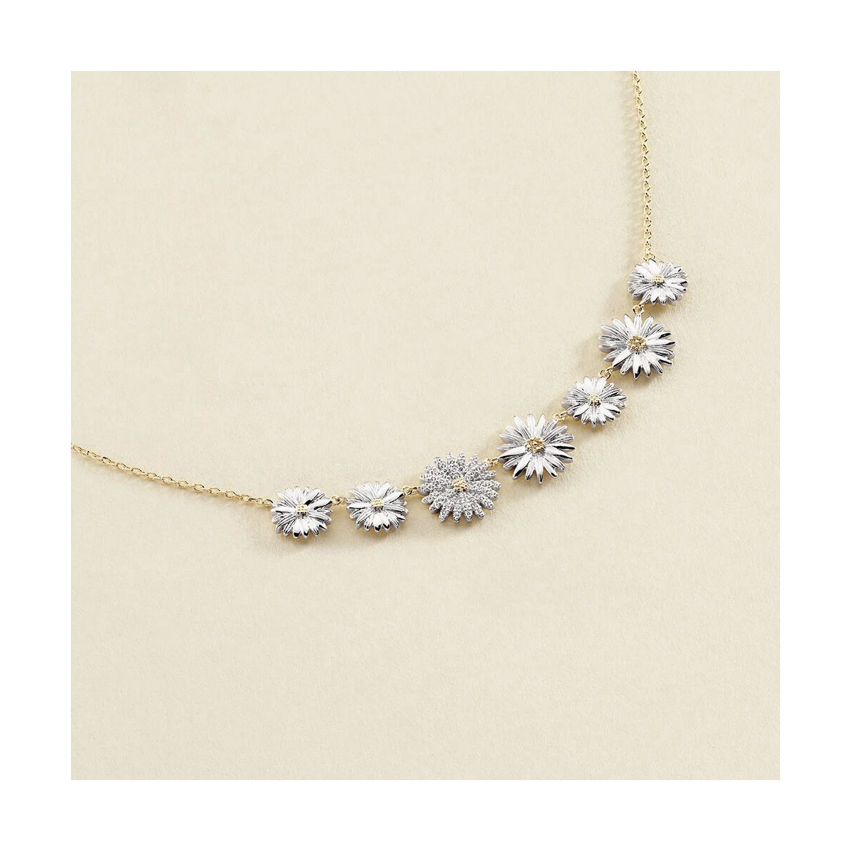 Collar Corto Blossom Plata Agatha Paris