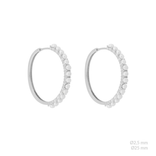 Aros en Plata Perlas Naturales