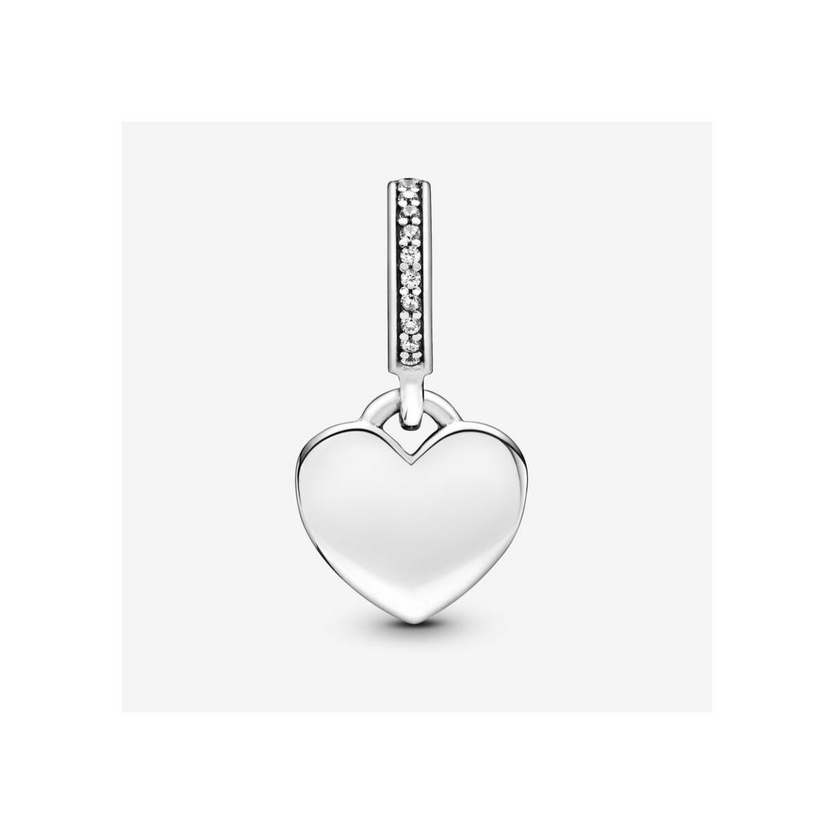 Charm Colgante Etiqueta de Corazón para Grabar