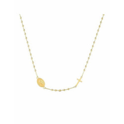Collar Rosario en Plata Dorada
