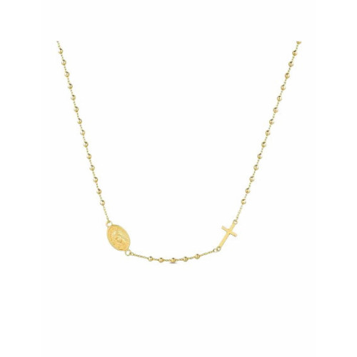 Collar Rosario en Plata Dorada