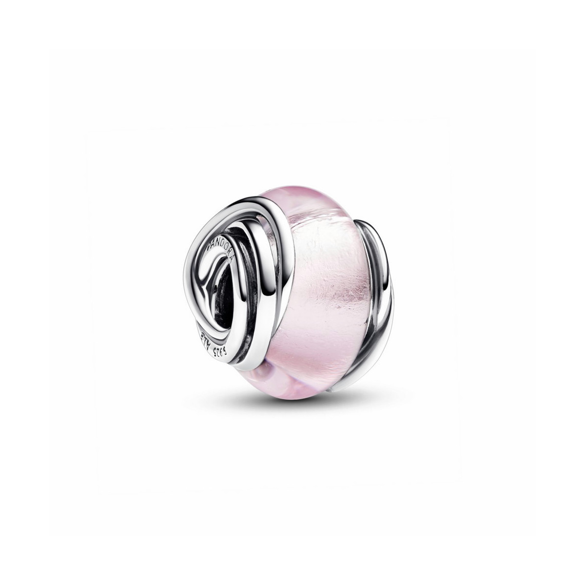 Charm de Cristal de Murano Rosa Envuelto