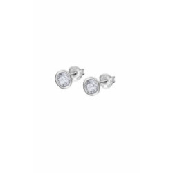 Lotus Silver Pendientes Circonitas Plata