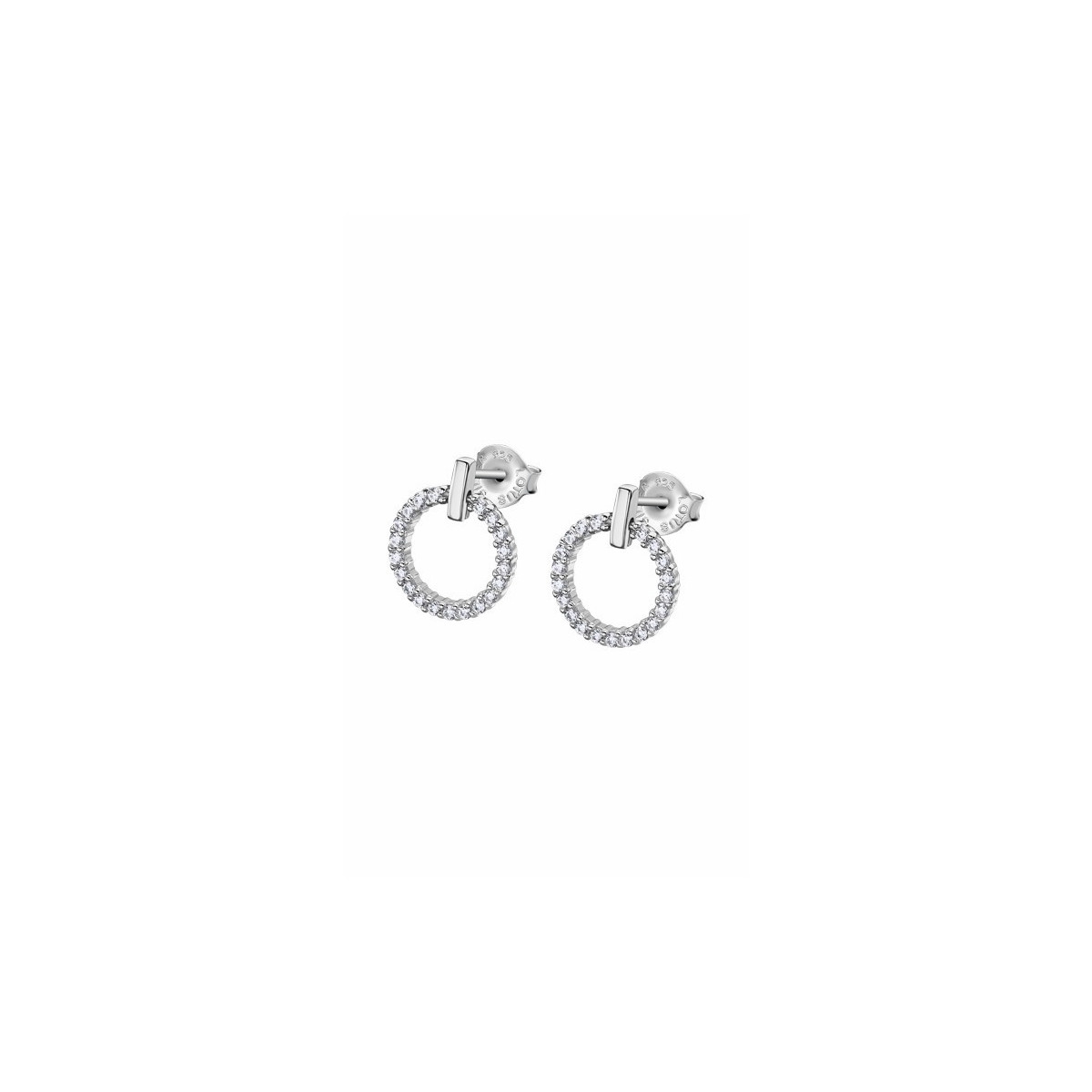 Lotus Silver Pendientes Aros