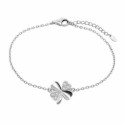 Lotus Silver Pulsera Trébol Cadena