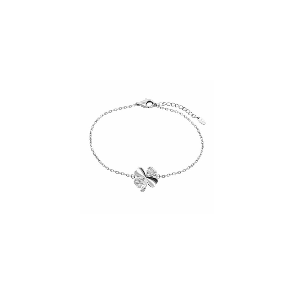 Lotus Silver Pulsera Trébol Cadena