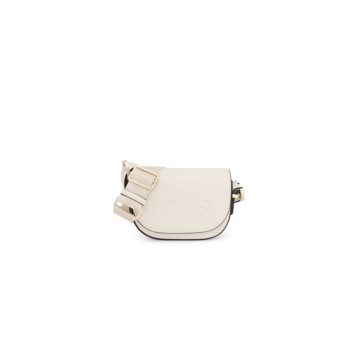 Mini bandolera medialuna beige TOUS Brenda