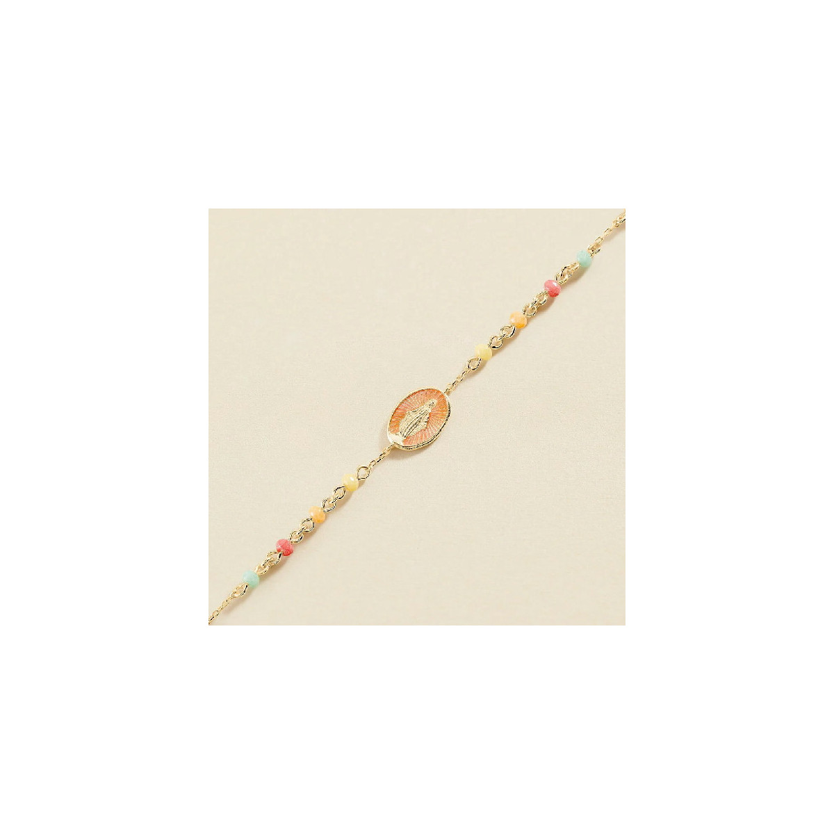 Pulsera de cadena Sunset - Multicolor / Dorado