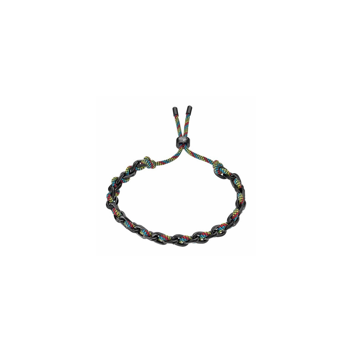 Pulsera Lotus Unisex Negro / Multicolor