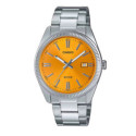 Casio Classic Acero Esfera Naranja