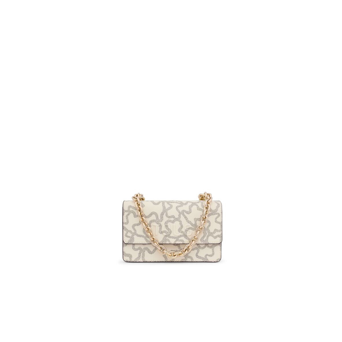 Bandolera TOUS Solapa Kaos Icon Beige Multi