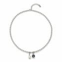 Uno de 50 Collar Esferas Perla Cristal Azul